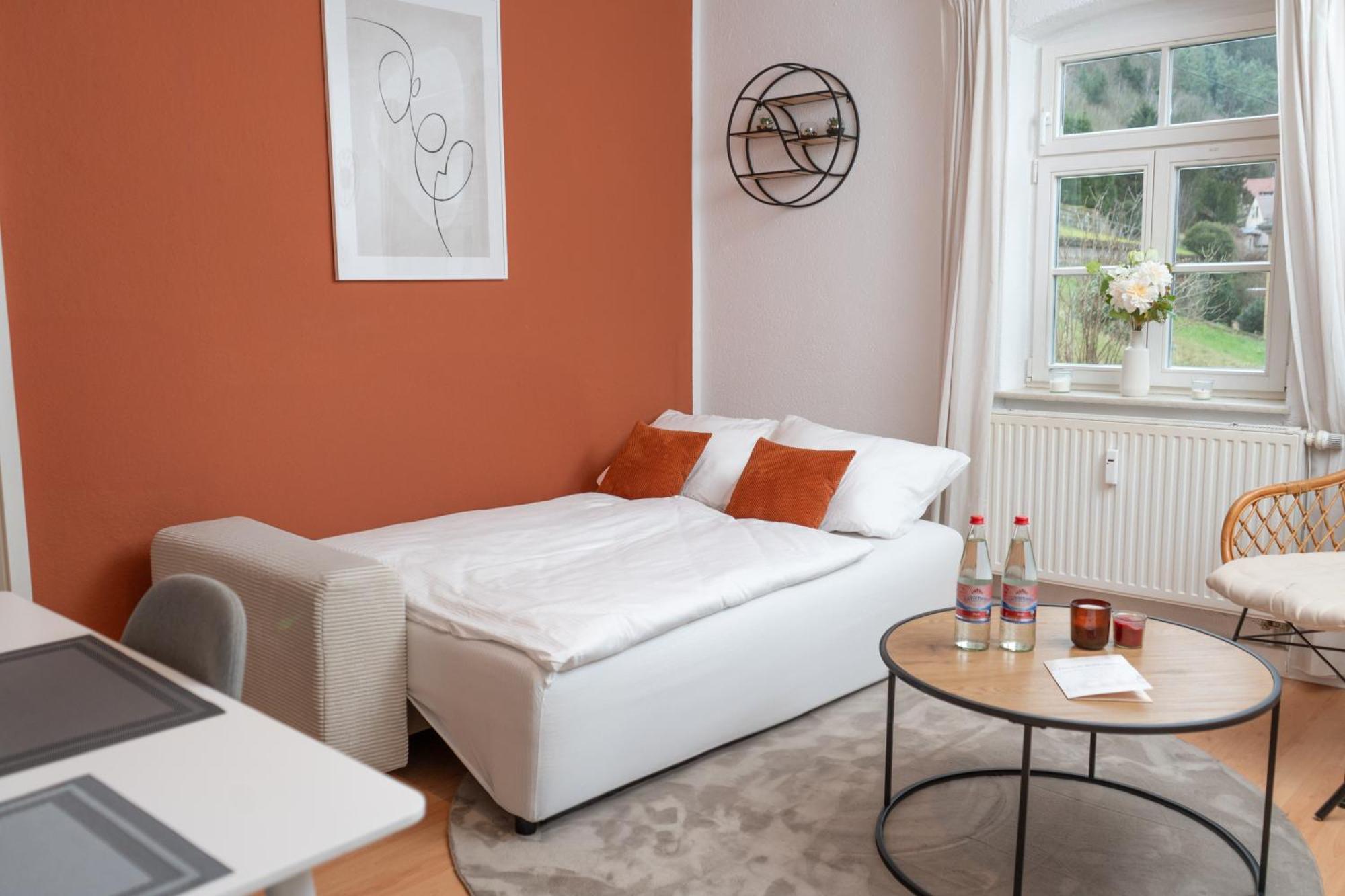Stilvolles Apartment Mit Festungsblick Im Zentrum Königstein Esterno foto